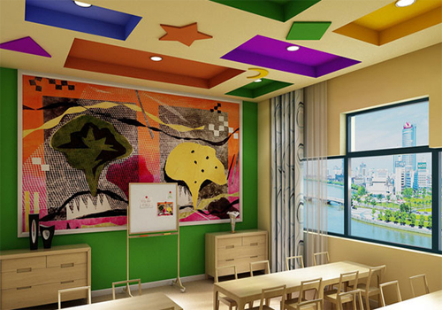 幼兒園裝修設(shè)計的墻面布置
